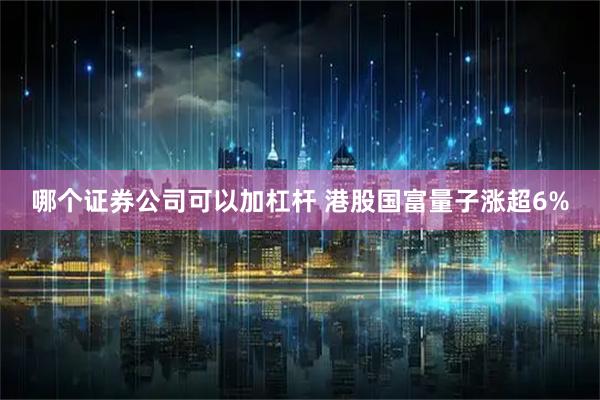 哪个证券公司可以加杠杆 港股国富量子涨超6%